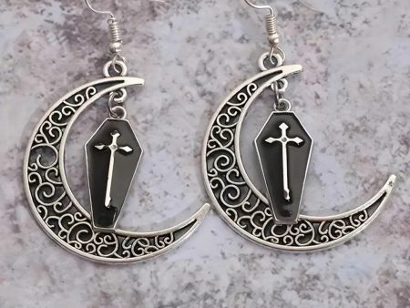 Coffin Moon Earrings Online