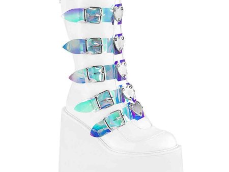 Swing-230 Platform Boots - White For Sale