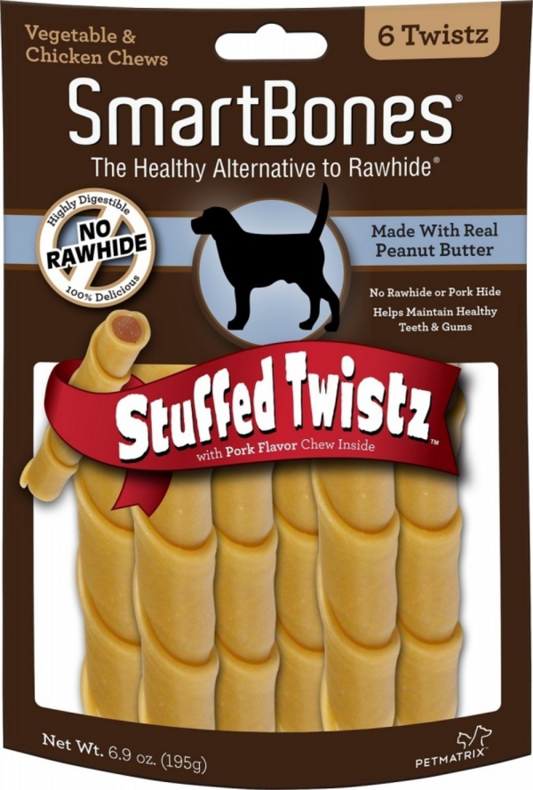 SmartBones Stuffed Twistz Peanut Butter Chew Dog Treats Online