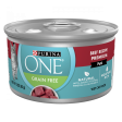 Purina ONE Grain Free Premium Pate Beef Canned Cat Food Cheap