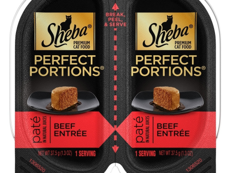 Sheba Perfect Portions Pate Tender Beef Entree Wet Cat Food Online Hot Sale