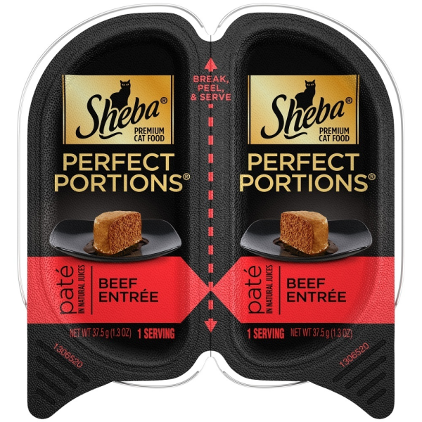 Sheba Perfect Portions Pate Tender Beef Entree Wet Cat Food Online Hot Sale