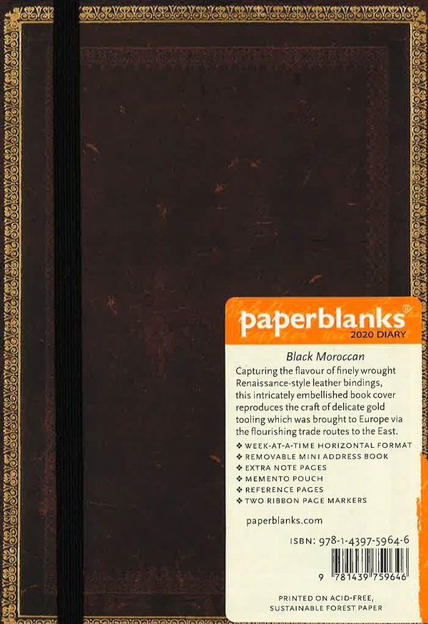 Paperblanks: 2020 Black Moroccan For Cheap