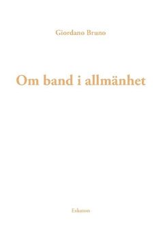 Om band i allmänhet on Sale